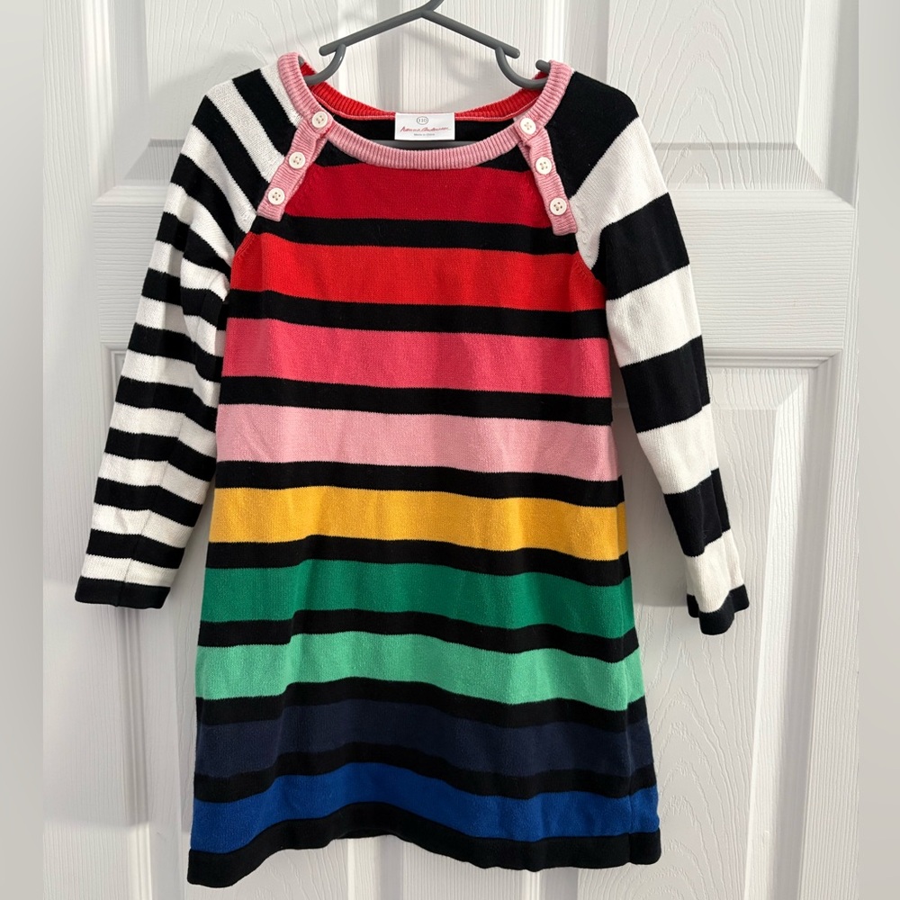 Hanna Andersson Rainbow Striped Dress
